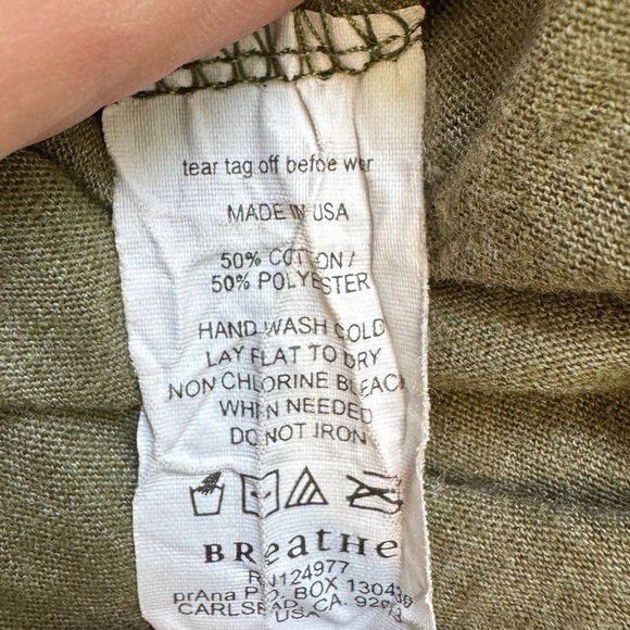 Prana I Love Denver Green Short Sleeve Shirt (L) - Picture 7 of 7